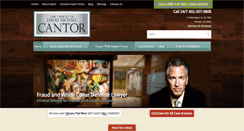 Desktop Screenshot of cantorfraudlawyers.com